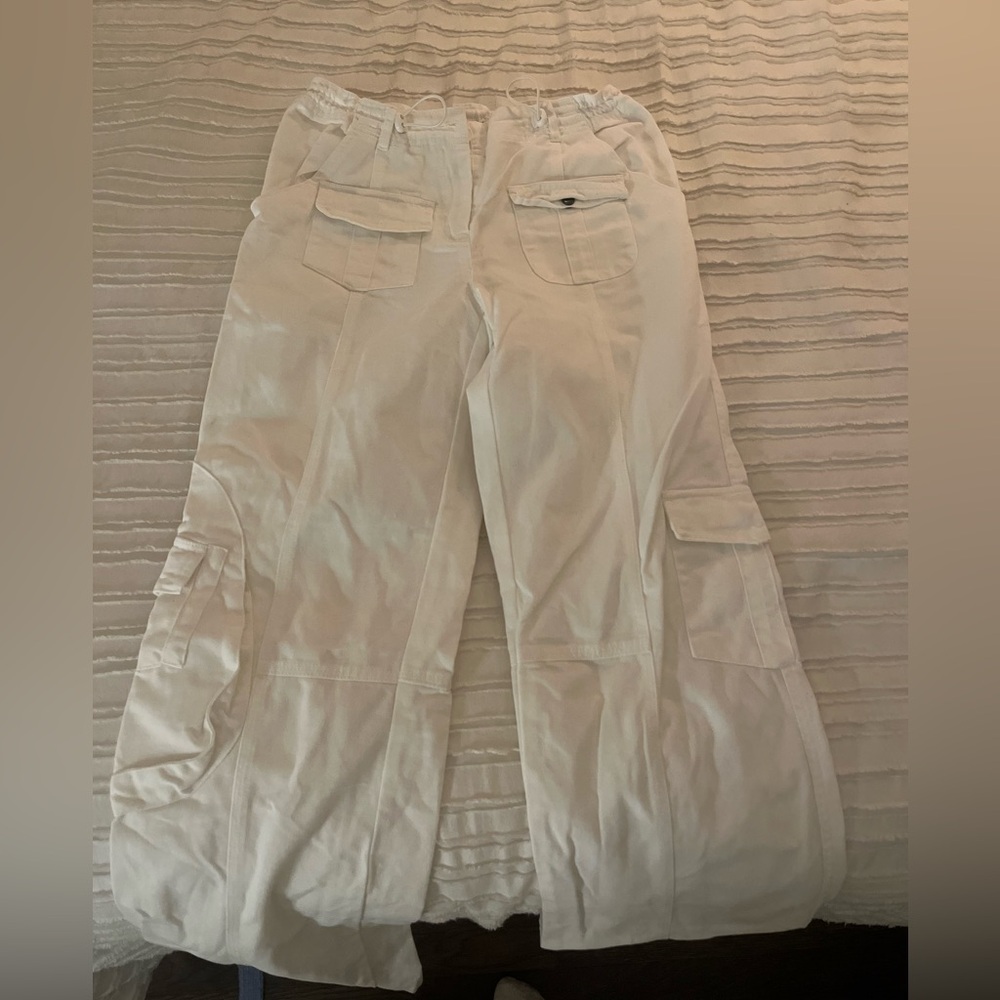 White cargo brandy Melville pants